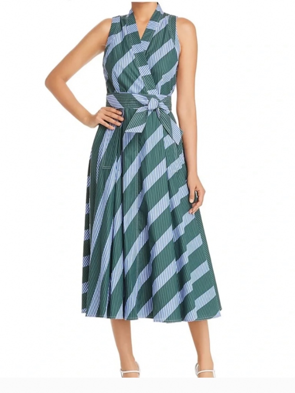 $498 NWT Tory Burch Overprinted Wrap Dress 8 M